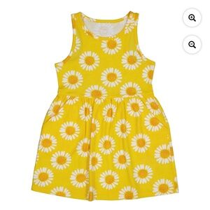 Wonder Nation Girls Sunray Yellow Tank Dress Size Plus Large (10-12) NWT